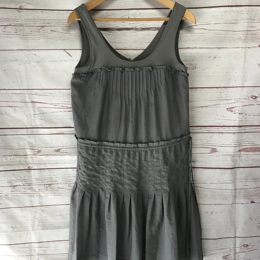 BCBGMaxAzria tiered cinch waist dress